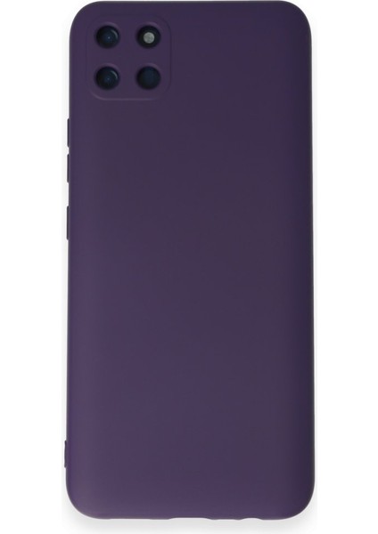 Realme C11 Kılıf Içi Kadife Kaplı Nano Silikon Kapak - Mor