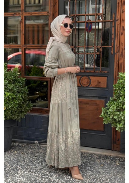 Nurcan Çetin Elbise 25146 Haki fiyatları