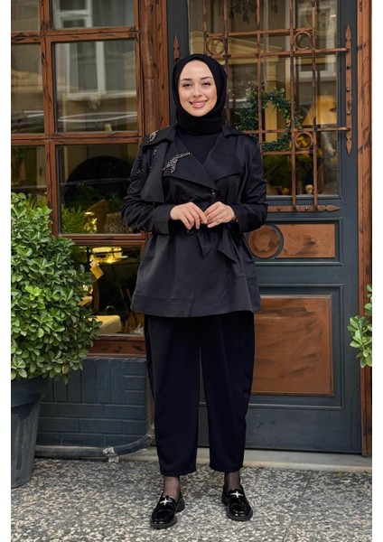 Almarwah Ceket 404967-1 Siyah