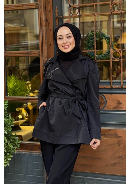 Almarwah Ceket 404967-1 Siyah fırsatları