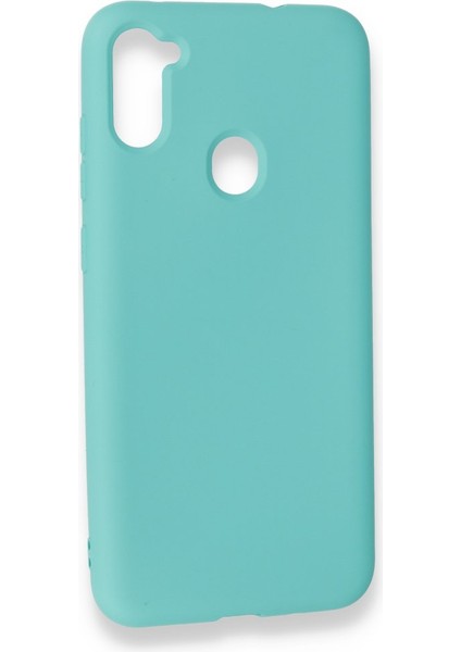 Samsung Galaxy M11 Kılıf Içi Kadife Kaplı Nano Silikon Kapak - Turkuaz