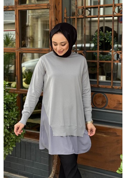 Tunik 6987 Gri modelleri