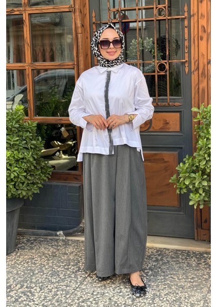 Almarwah Pantolonlu Takım 202884 Gri