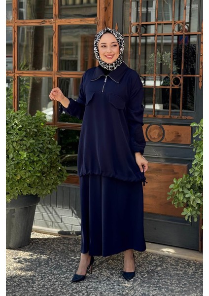 Pantolonlu Takım 38008 Lacivert