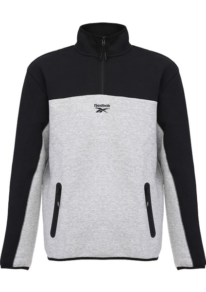Half Zıp Fleece Top Gri Erkek Sweatshirt fiyatları