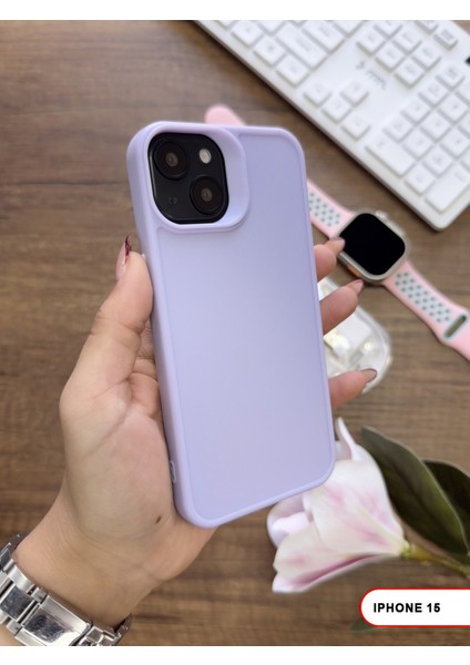 iPhone 15 Uyumlu Kamera Korumalı Darbeye Dayanıklı Renk Atmayan Keep Silikon Kılıf