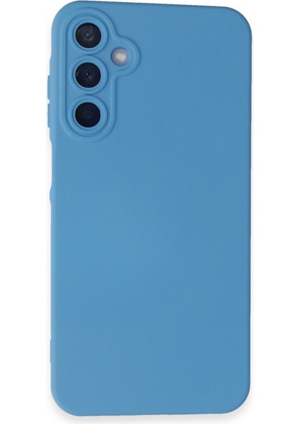 Samsung Galaxy A15 4g Kılıf Içi Kadife Kaplı Nano Silikon Kapak - Mavi