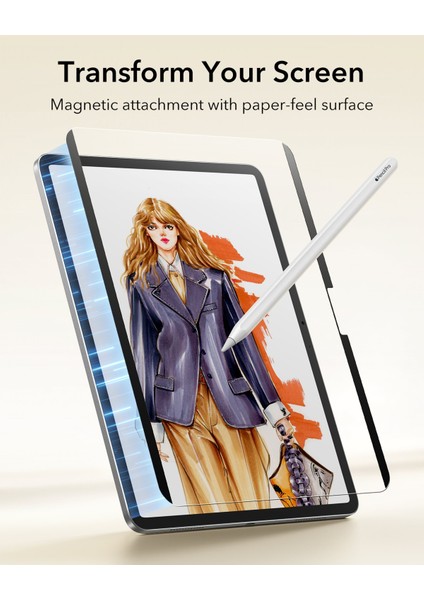 iPad Air 11 (2025-2024) Paper Feel (Kağıt Hissi) Tablet Ekran Koruyucu