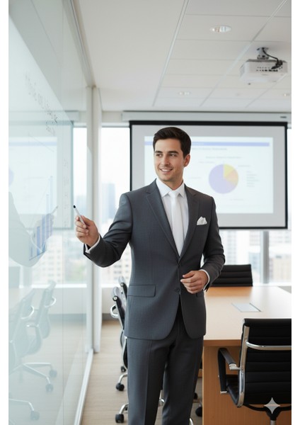 Erkek Mat Saten Kumaş Kravat Klasik Mendilli Şık Kolay Şekil Alabilen Leke Tutmaz Slim Model fırsatları