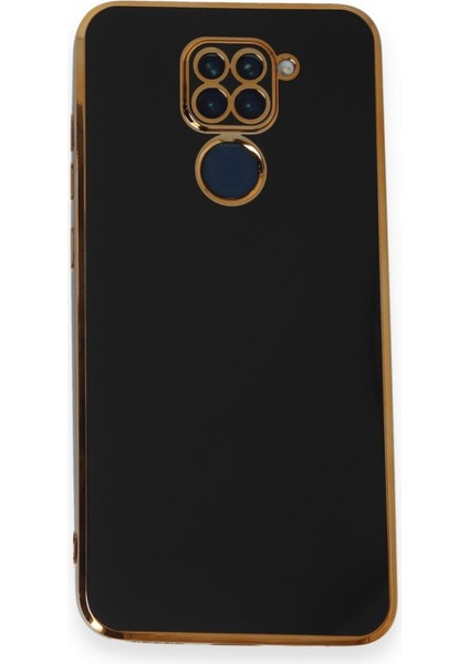 Redmi Note 9 Kılıf Parlak Yapılı Esnek Volet Silikon Kapak