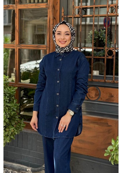 Pantolonlu Takım 7402A Kot Mavi modelleri