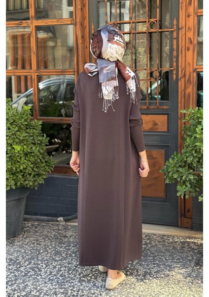 Nurcan Çetin Triko Elbise NR162 Kahve fırsatları