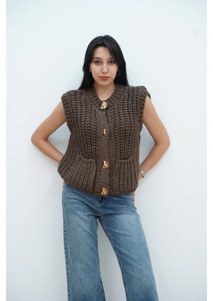 Selanik 4 Düğmeli Cepli Yelek