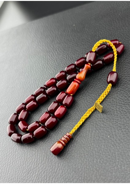 Havşalı Osmanlı Benzetme Sıkma Kehribar Tesbih Hcz-Model Fgrhn