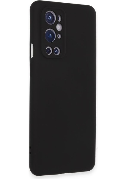 One Plus 9 Pro Kılıf Içi Kadife Kaplı Nano Silikon Kapak - Siyah