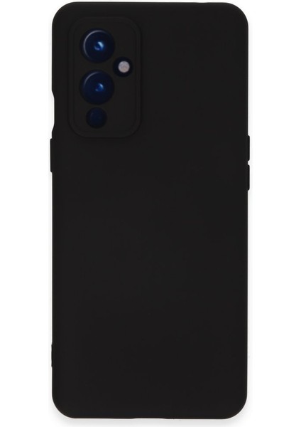 One Plus 9 Kılıf Içi Kadife Kaplı Nano Silikon Kapak - Siyah