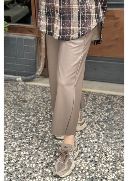 Deri Pantolon 25W7003 Vizon