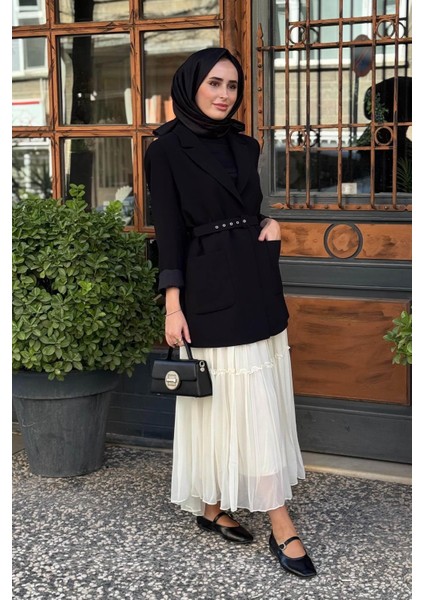 Ceket KA-A25-13057 Siyah