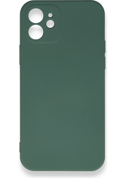 iPhone 12 Içi Kadife Kaplı Esnek Silikon Kapak Ryc/ Nano Lansman