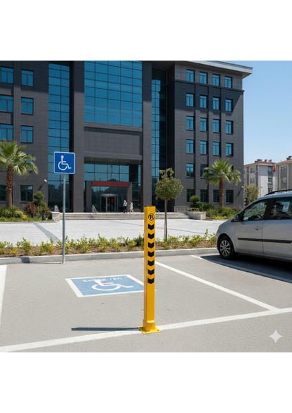 75 cm Kilitli Park Bariyeri – Asma Kilitli Otopark Güvenlik Sistemi