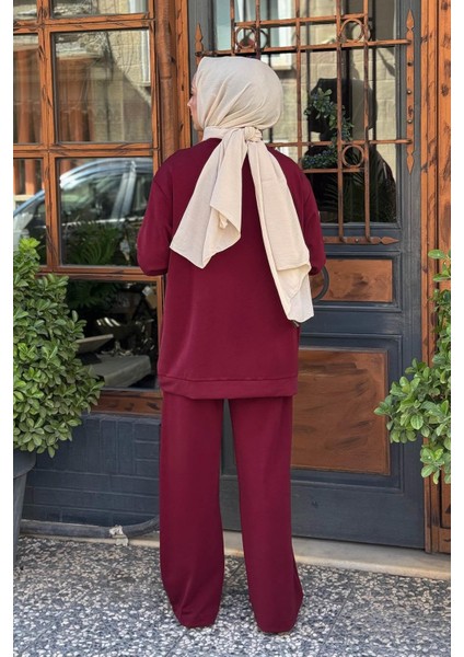 Pantolonlu Takım W-6947 Bordo fırsatları