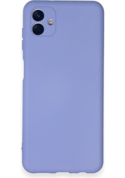 Samsung Galaxy A04E Kılıf Içi Kadife Kaplı Nano Silikon Kapak - Lila
