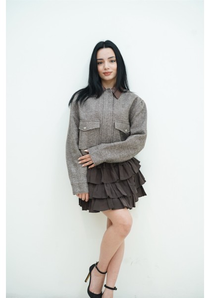 Balıksırtı Kaşe Mathclı Ceket fiyatları