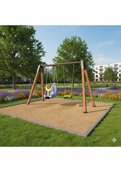 Ahşap Salıncak, Ikili Park Salıncağı, Engelli ve Standart Tip Salıncak Koltuğu