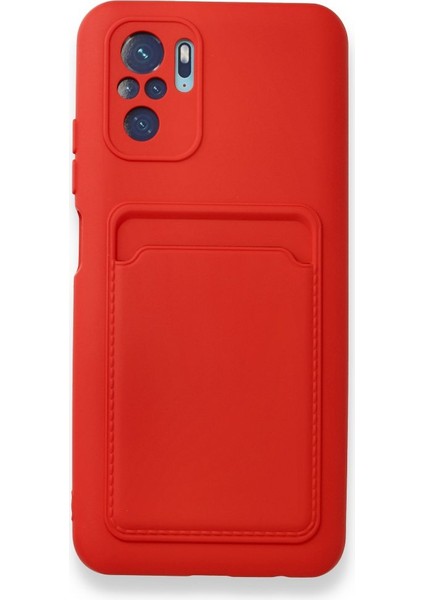 Redmi Note 10 Kılıf Kart Hazneli Esnek Kelvin Silikon Kapak