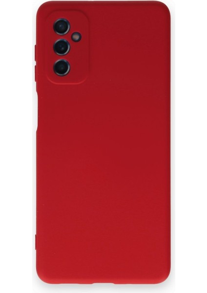 Samsung Galaxy M52 5g Kılıf Içi Kadife Kaplı Nano Silikon Kapak - Kırmızı