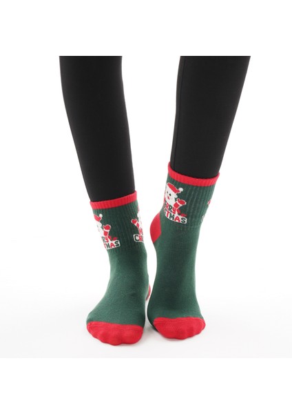 Premium Yılbaşı Temalı Pamuklu Soket Çorap