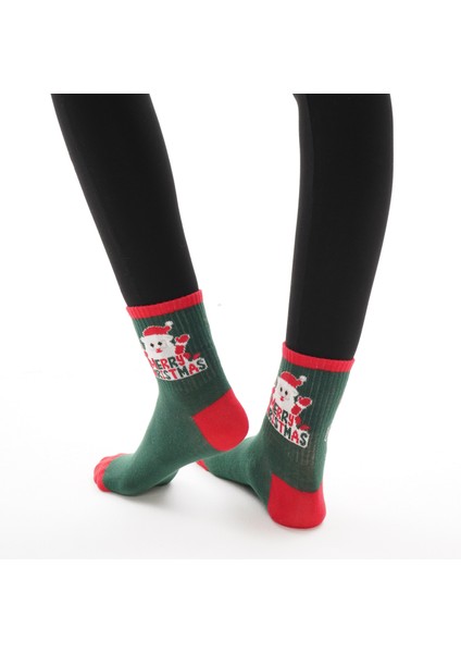 Premium Yılbaşı Temalı Pamuklu Soket Çorap modelleri