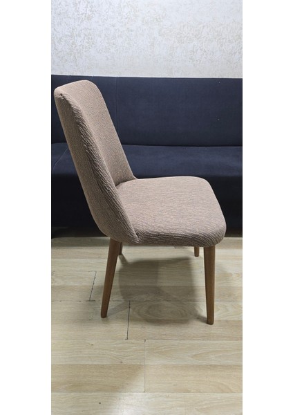 Jakarli Ağaç Desen Esnek Lastikli Oval Sandalye Kılıfı 1 Adet indirimleri