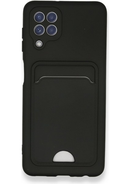 Samsung Galaxy A22 Kılıf Kart Hazneli Esnek Kelvin Silikon Kapak