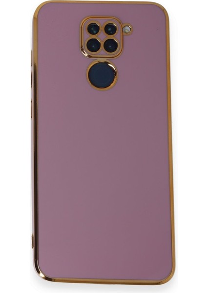 Redmi Note 9 Kılıf Parlak Yapılı Esnek Volet Silikon Kapak