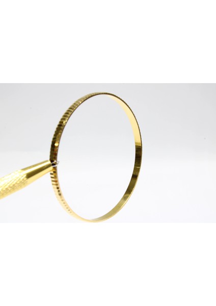 22 Ayar Altın Çizgili Aynalı Model Bilezik 15.76GR indirimleri