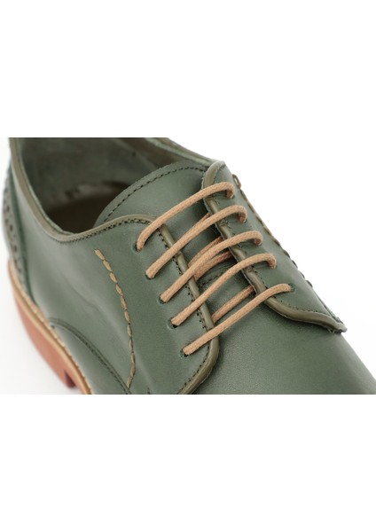 Hakiki Deri Yeşil Casual Erkek Ayakkabı Rahat Tpu Taban - 2650 indirimleri