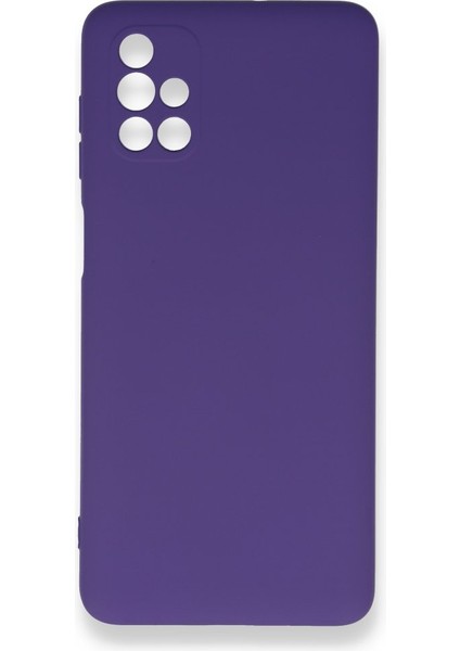 Samsung Galaxy M51 Kılıf Içi Kadife Kaplı Nano Silikon Kapak - Mor