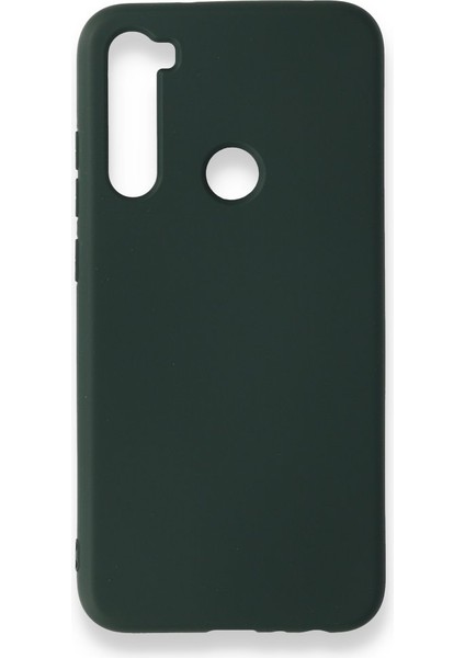 Redmi Note 8 Kılıf Içi Kadife Kaplı Nano Silikon Kapak - Koyu Yeşil
