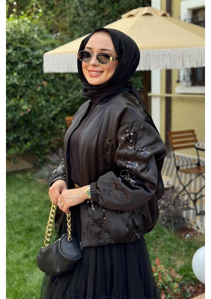 Bomber Ceket 25W6010 Siyah modelleri