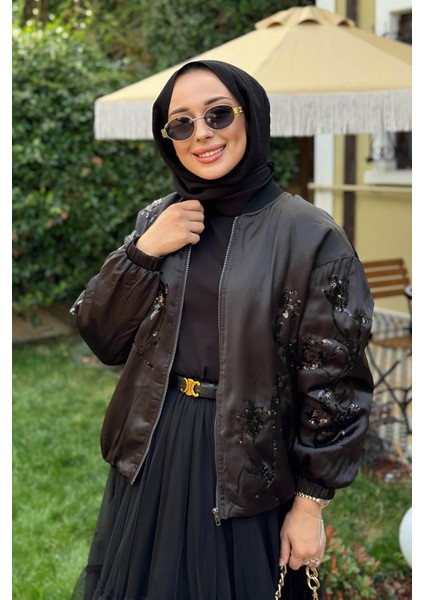 Bomber Ceket 25W6010 Siyah fırsatları
