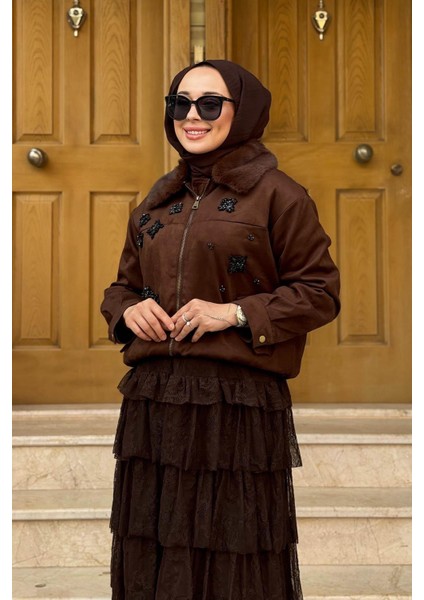 Ceket 25W6026 Kahve modelleri