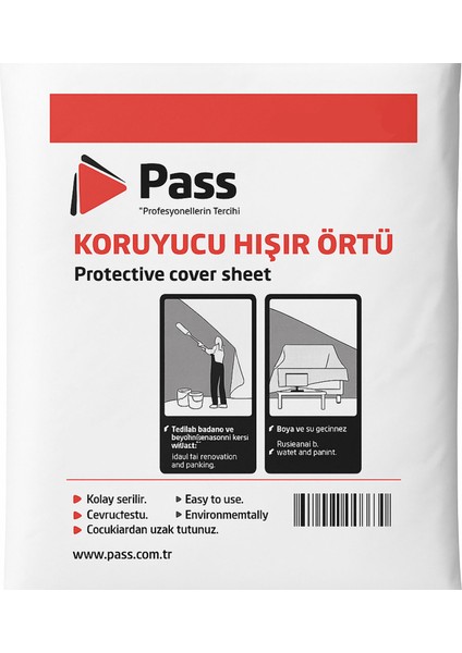 Zemin Boya Koruma Hışır Örtüsü Beyaz 50 M² (4 × 12,5 M)