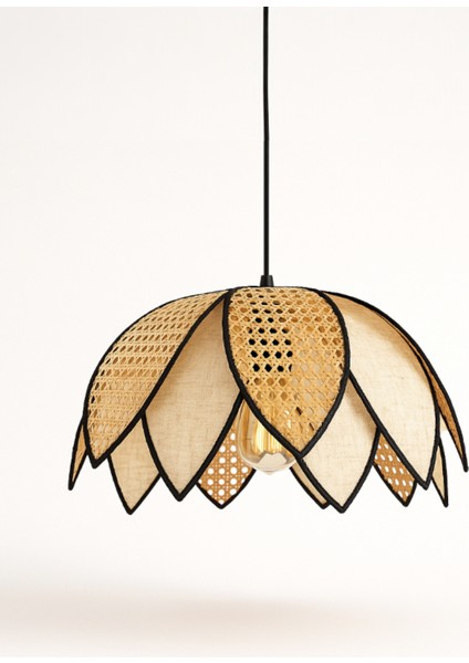 Hazeran & Kumaş Sarkıt Avize 50×25 Cm, Lotus Tasarım, Salon/yemek Masası/mutfak Aydınlatma