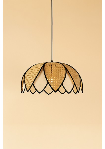 Hazeran & Kumaş Sarkıt Avize 50×25 Cm, Lotus Tasarım, Salon/yemek Masası/mutfak Aydınlatma