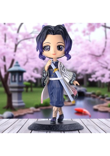 Demon Slayer: Kimetsu No Yaiba Shinobu Kochō Anime Karakter Figür Oyuncak Koleksiyonluk Biblo 15 Cm.
