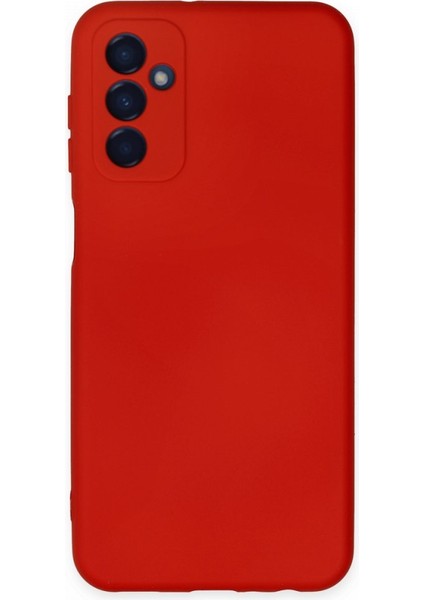 Samsung Galaxy M13 Kılıf Içi Kadife Kaplı Nano Silikon Kapak - Kırmızı