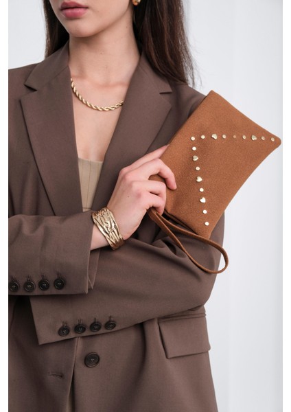 Geez Troklu Clutch Çanta Taba fiyatları