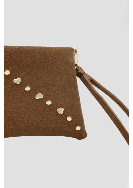 Geez Troklu Clutch Çanta Taba modelleri