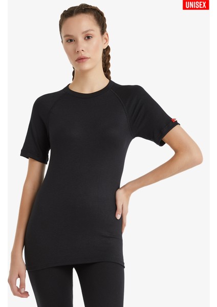 Unisex Termal Tişört 2. Seviye 9258 - Siyah fırsatları